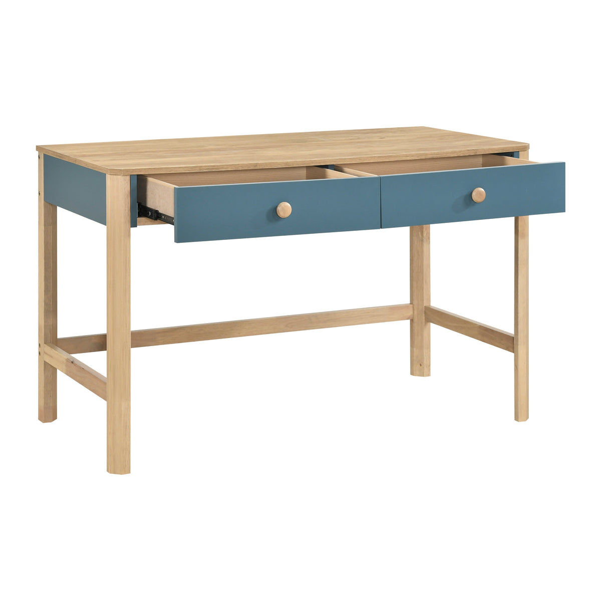 Liam Blue/Natural Writing Desk by Homelegance at Eve Furniture