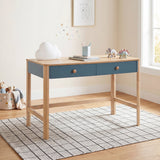 Liam Blue/Natural Writing Desk by Homelegance at Eve Furniture