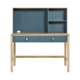 Liam Blue/Natural Writing Desk with Hutch by Homelegance at Eve Furniture