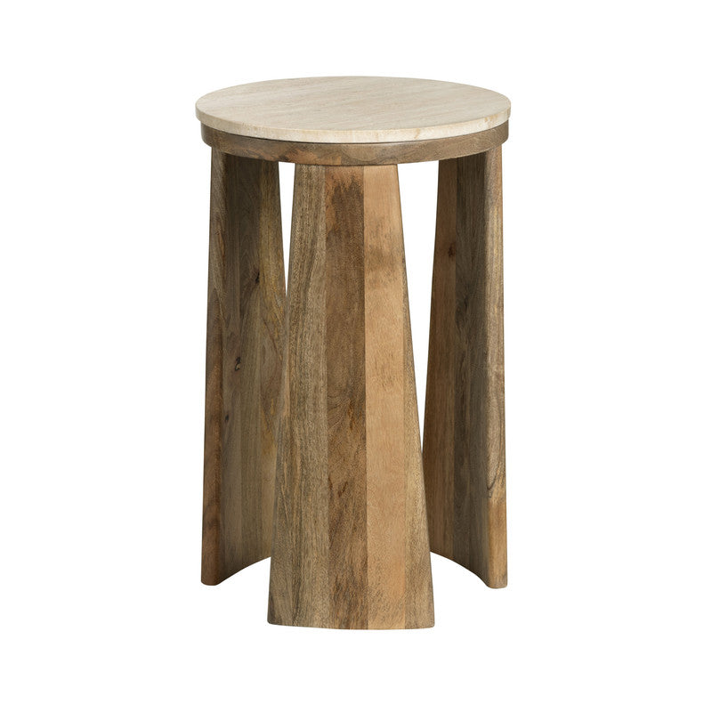 Liam Brown/Beige Accent Table by Crestview at Eve Furniture