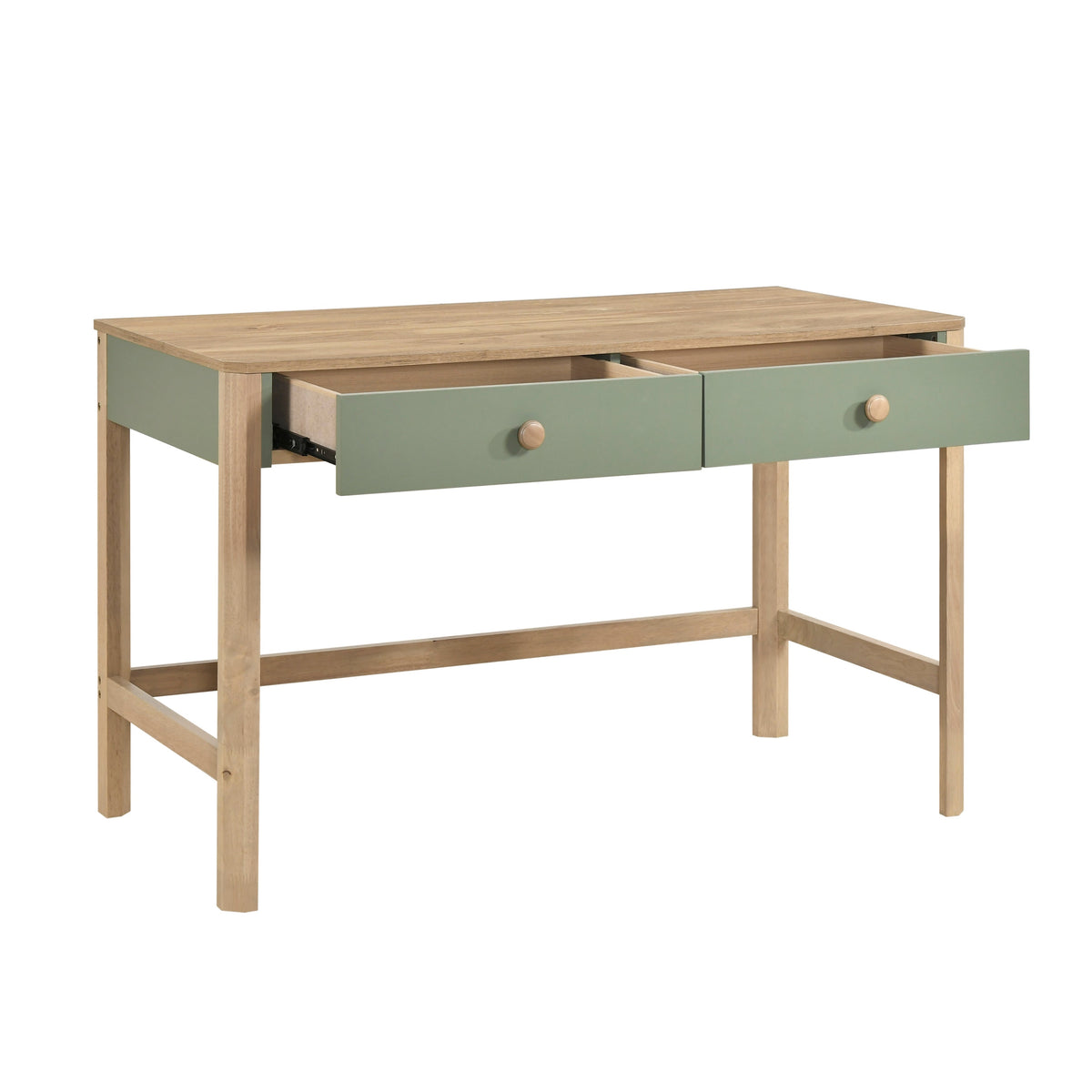 Liam Green/Natural Twin Low Loft Bed by Homelegance at Eve Furniture