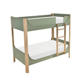 Liam Green/Natural Twin Low Loft Bed with 2-Shelf Bookcase, 4-Shelf Bookcase and Dresser by Homelegance at Eve Furniture