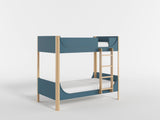 Liam Green/Natural Twin Low Loft Bed with 2-Shelf Bookcase, 4-Shelf Bookcase and Dresser by Homelegance at Eve Furniture