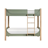 Liam Green/Natural Twin Low Loft Bed with 2-Shelf Bookcase, 4-Shelf Bookcase and Dresser by Homelegance at Eve Furniture