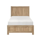 Liam Green/Natural Twin/Twin Bunk Bed by Homelegance at Eve Furniture
