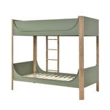 Liam Green/Natural Twin/Twin Bunk Bed by Homelegance at Eve Furniture