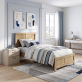 Liam Green/Natural Twin/Twin Bunk Bed by Homelegance at Eve Furniture
