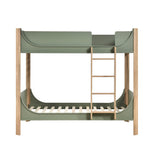 Liam Green/Natural Twin/Twin Bunk Bed by Homelegance at Eve Furniture