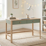 Liam Green/Natural Writing Desk by Homelegance at Eve Furniture