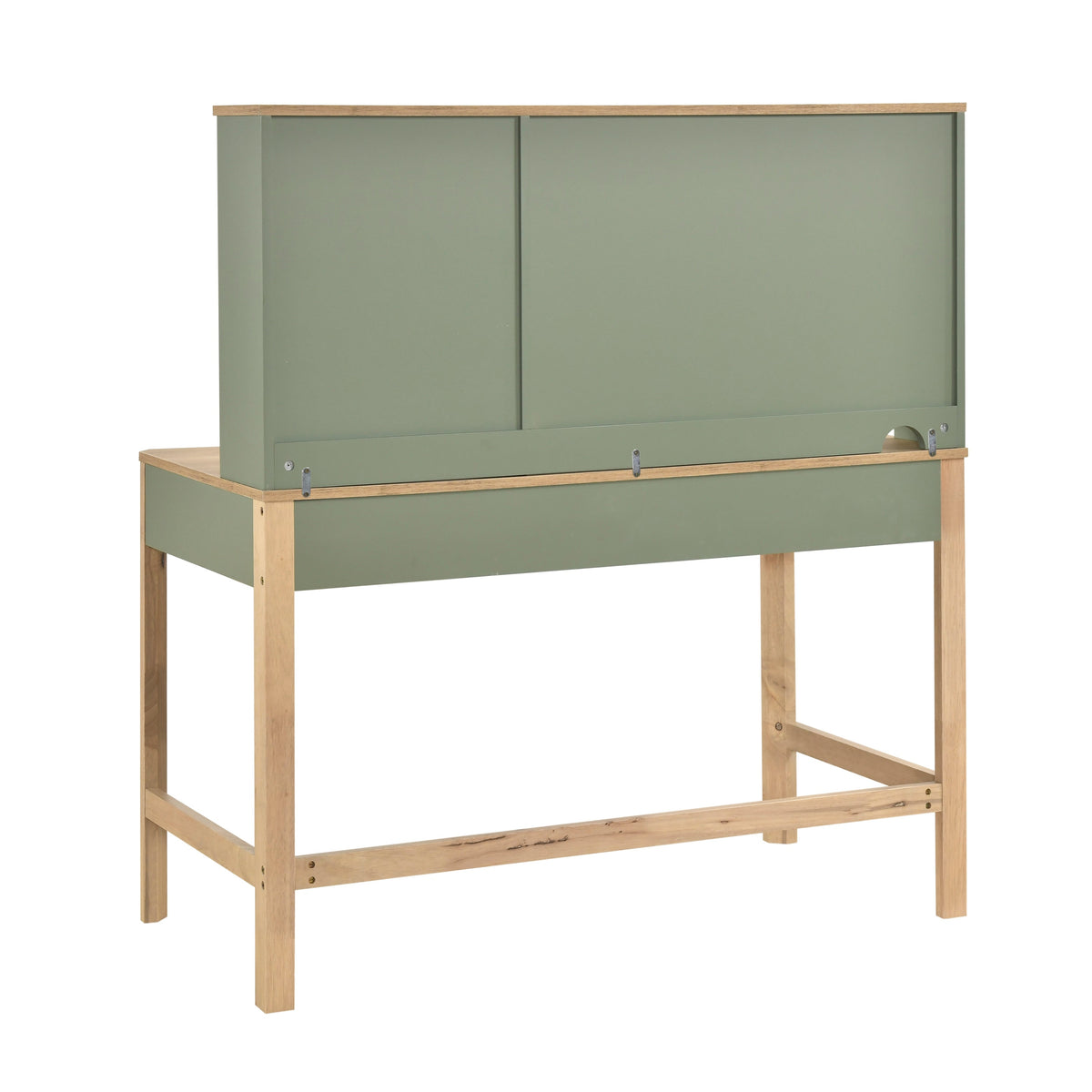 Liam Green/Natural Writing Desk with Hutch by Homelegance at Eve Furniture