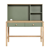 Liam Green/Natural Writing Desk with Hutch by Homelegance at Eve Furniture