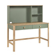Liam Green/Natural Writing Desk with Hutch by Homelegance at Eve Furniture