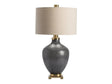 Liam Grey/Gold Table Lamp by Crestview at Eve Furniture