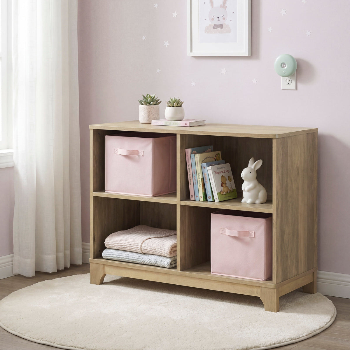 Liam Natural Bookcase with 4 Shelves by Homelegance at Eve Furniture