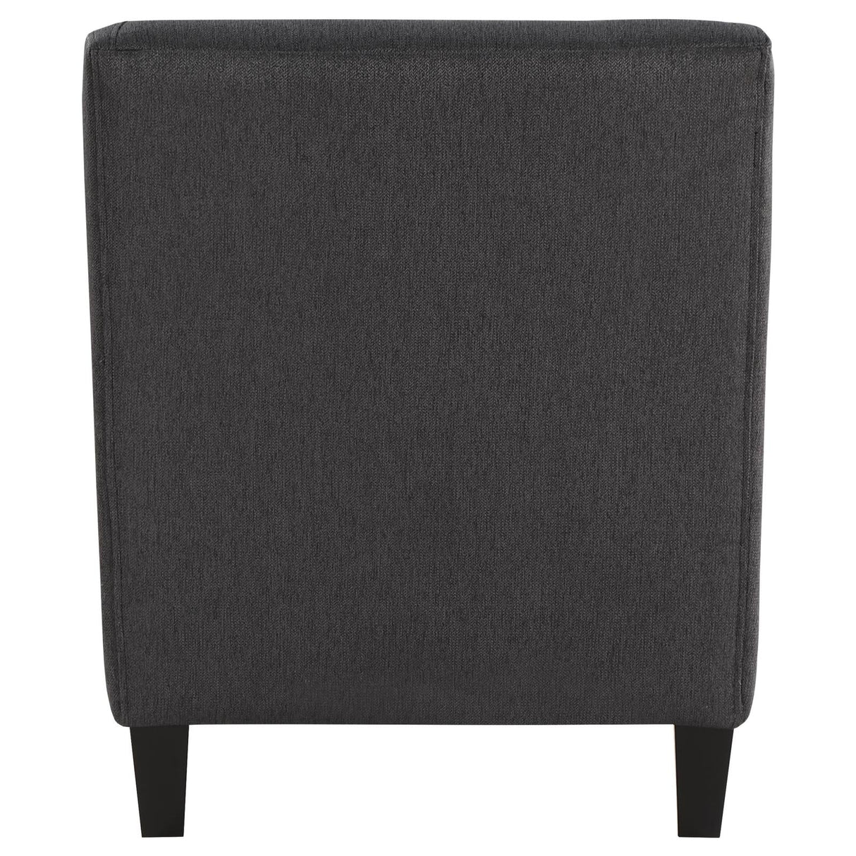 Liam Black Upholstered Sloped Arm Accent Club Chair