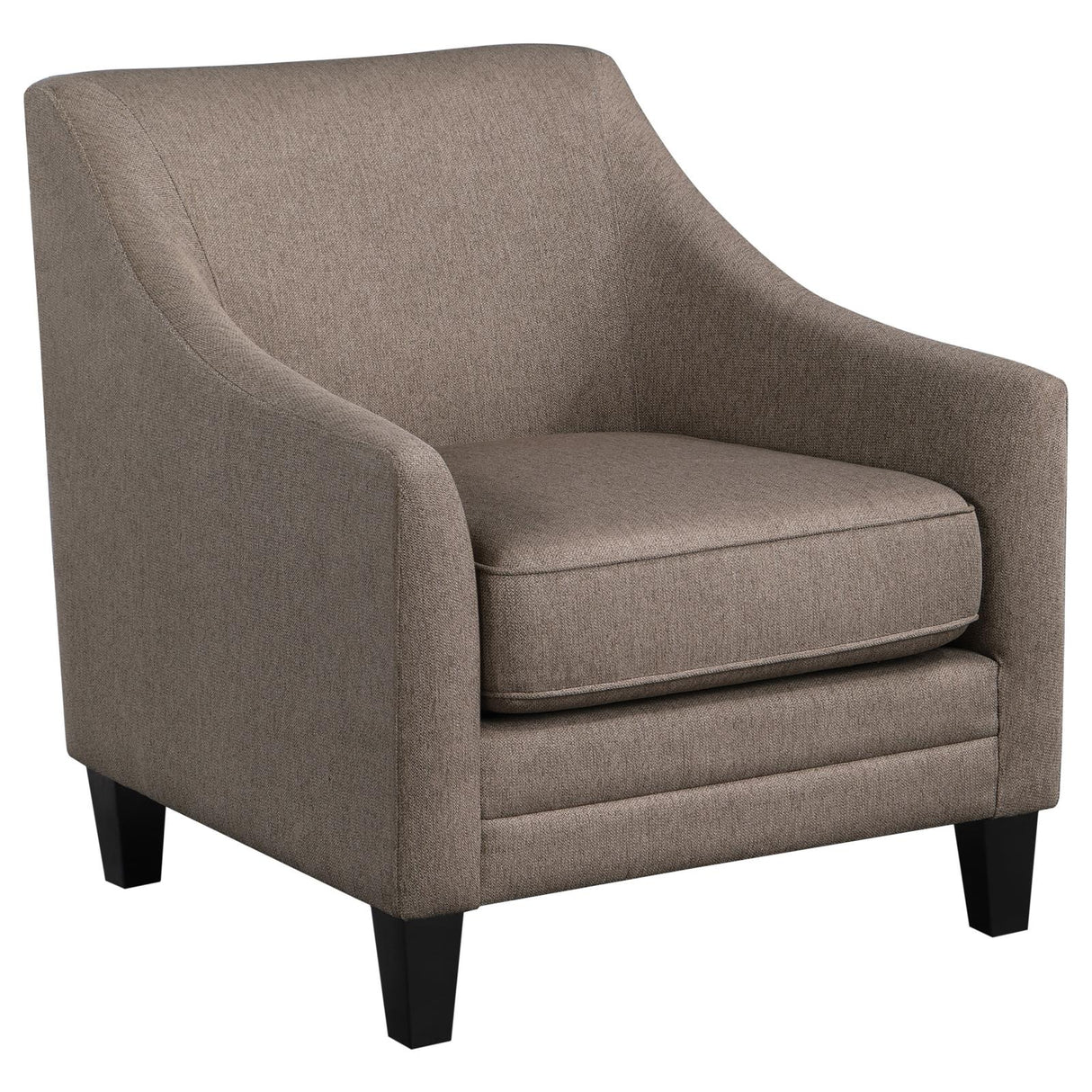 Liam Camel Upholstered Sloped Arm Accent Club Chair