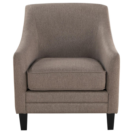 Liam Camel Upholstered Sloped Arm Accent Club Chair