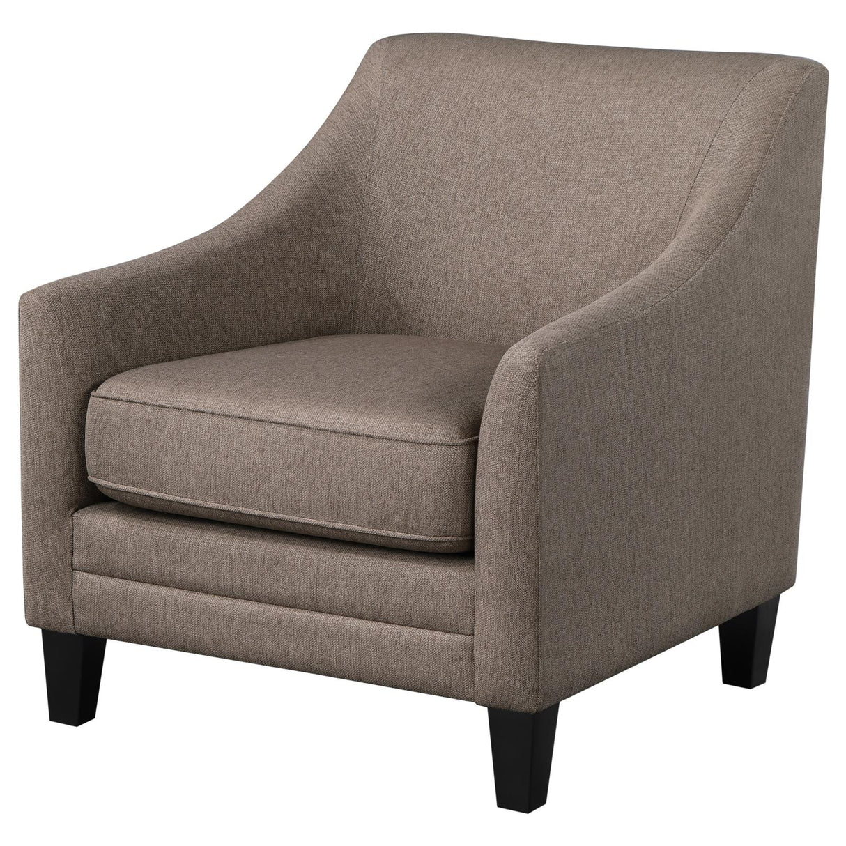 Liam Camel Upholstered Sloped Arm Accent Club Chair