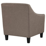 Liam Camel Upholstered Sloped Arm Accent Club Chair