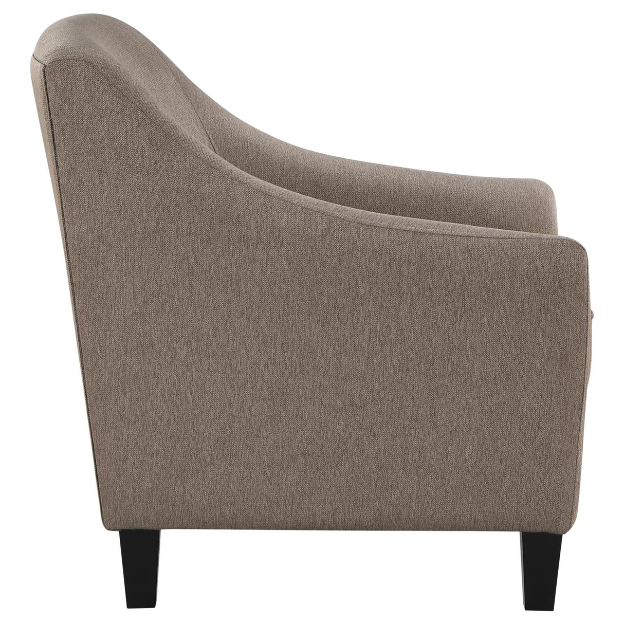 Liam Camel Upholstered Sloped Arm Accent Club Chair