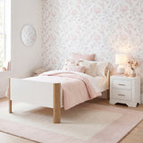 Liam White/Natural Twin Platform Bed by Homelegance at Eve Furniture