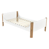 Liam White/Natural Twin Platform Bed by Homelegance at Eve Furniture