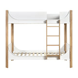 Liam White/Natural Twin/Twin Bunk Bed by Homelegance at Eve Furniture