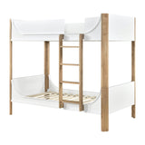 Liam White/Natural Twin/Twin Bunk Bed by Homelegance at Eve Furniture