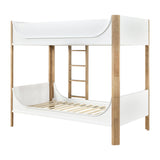 Liam White/Natural Twin/Twin Bunk Bed by Homelegance at Eve Furniture