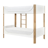 Liam White/Natural Twin/Twin Bunk Bed by Homelegance at Eve Furniture