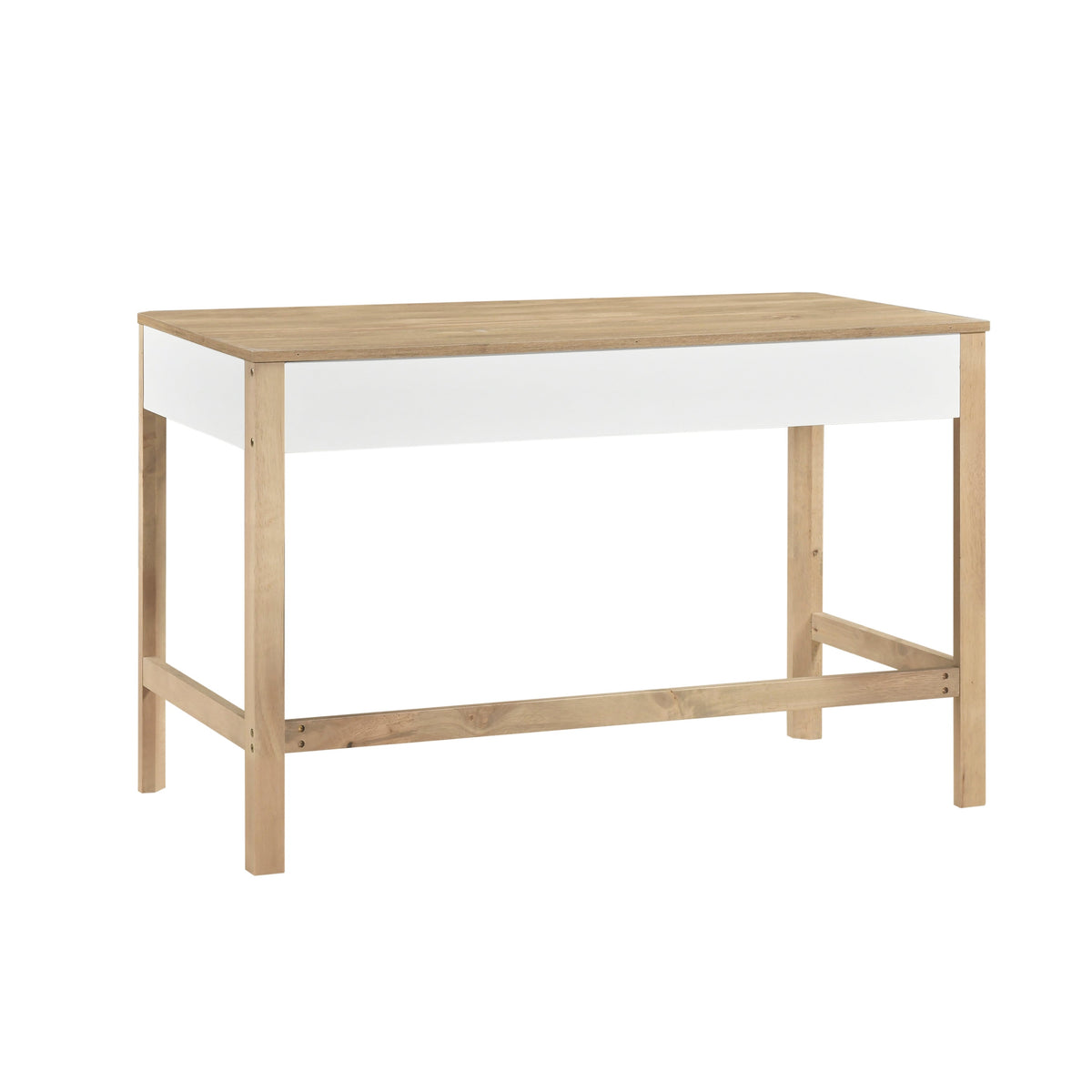 Liam White/Natural Writing Desk by Homelegance at Eve Furniture