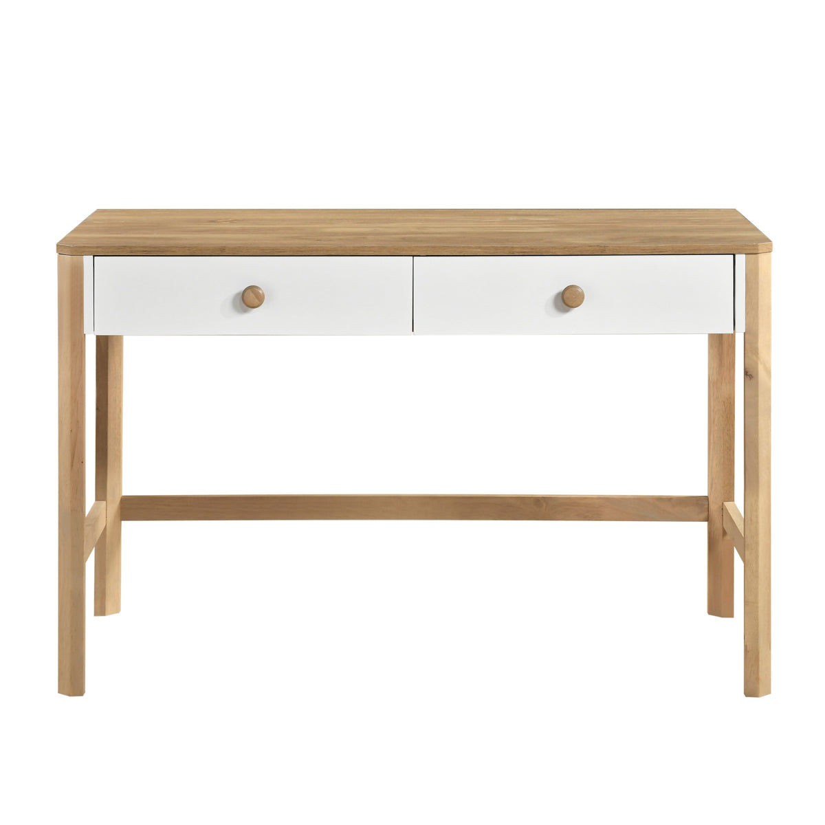 Liam White/Natural Writing Desk by Homelegance at Eve Furniture