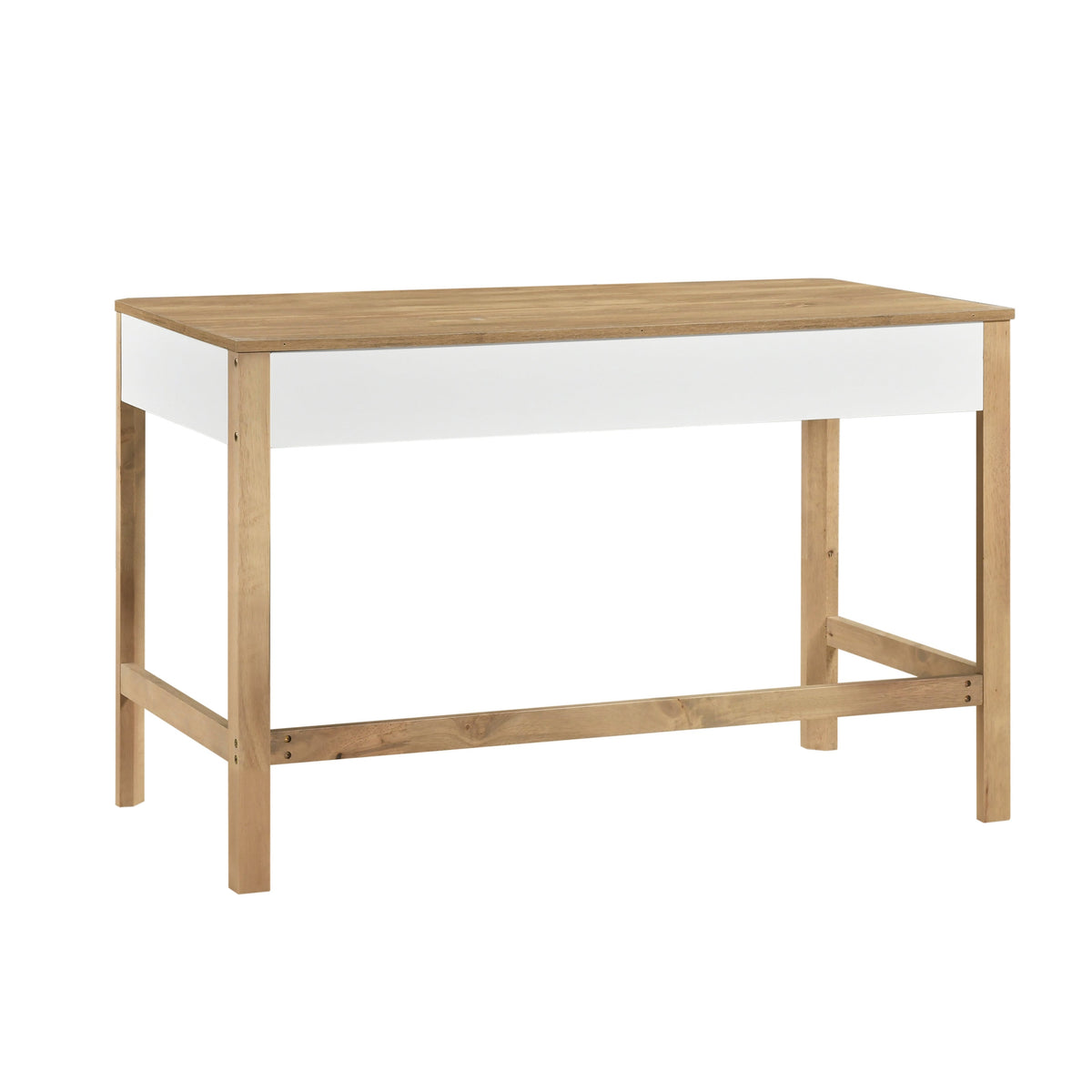 Liam White/Natural Writing Desk by Homelegance at Eve Furniture