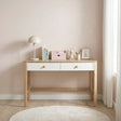 Liam White/Natural Writing Desk by Homelegance at Eve Furniture