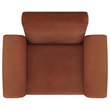 Liana Rust Orange Upholstered Roll Arm Accent Armchair by Coaster at Eve Furniture