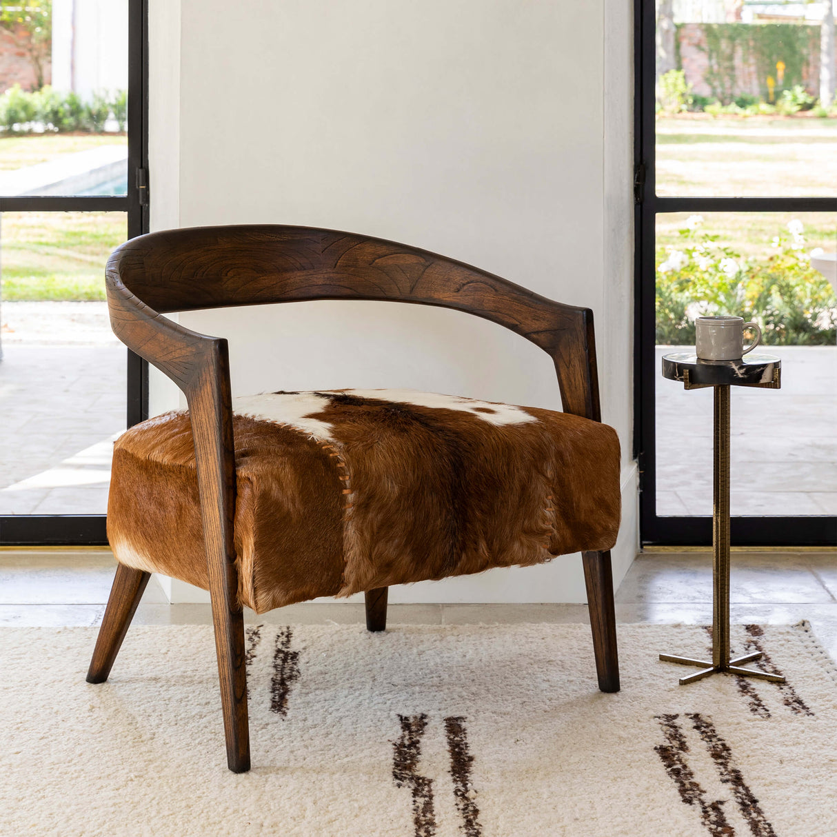 Liara Chair, Natural Brown by Dovetail at Eve Furniture