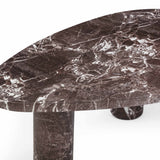 Libby Faux Red Levanto Marble Indoor/Outdoor Coffee Table (36"-48") by TOV Furniture at Eve Furniture