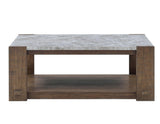 Libby Sintered Stone Coffee Table w/Casters by Steve Silver at Eve Furniture