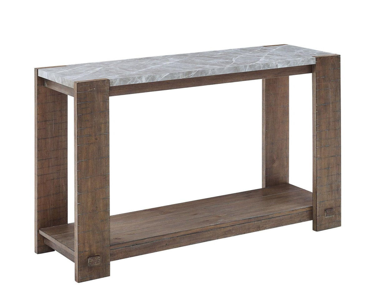 Libby Sintered Stone Sofa Table by Steve Silver at Eve Furniture