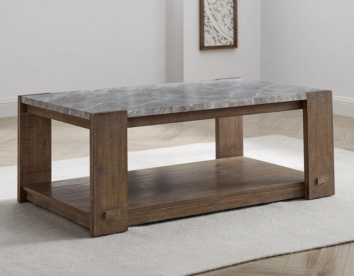 Libby 3-Piece Sintered Stone Table Set(Coffee Table and 2 End Tables) by Steve Silver at Eve Furniture