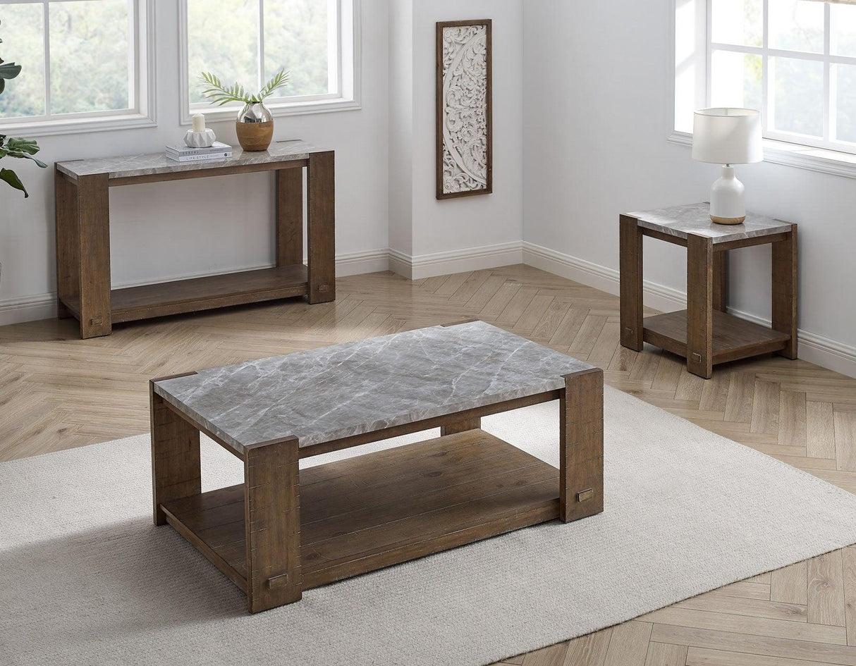 Libby 3-Piece Sintered Stone Table Set(Coffee Table and 2 End Tables) by Steve Silver at Eve Furniture