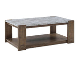 Libby Sintered Stone Coffee Table w/Casters by Steve Silver at Eve Furniture