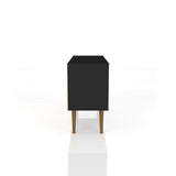 Liberty 42.52 TV Stand in Black by Manhattan Comfort at Eve Furniture