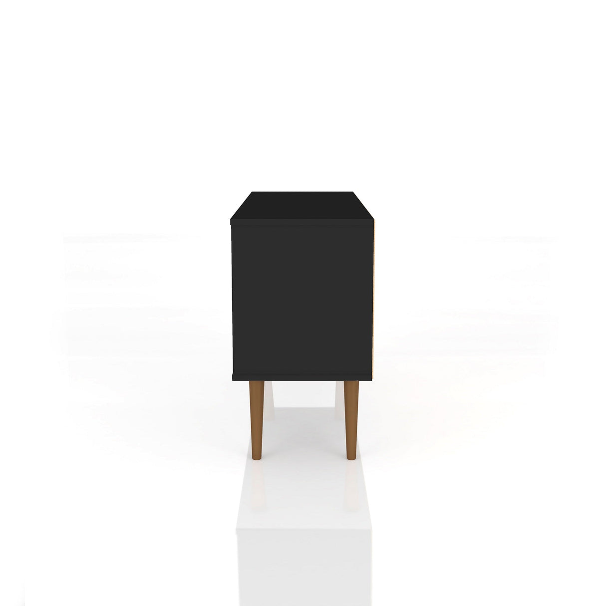 Liberty 42.52 TV Stand in Black by Manhattan Comfort at Eve Furniture