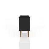 Liberty 42.52 TV Stand in Black by Manhattan Comfort at Eve Furniture