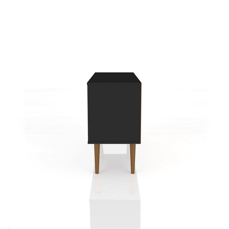 Liberty 42.52 TV Stand in Black by Manhattan Comfort at Eve Furniture