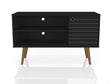 Liberty 42.52 TV Stand in Black by Manhattan Comfort at Eve Furniture