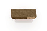 Liberty 42.52 TV Stand in Rustic Brown and 3D Brown Prints by Manhattan Comfort at Eve Furniture