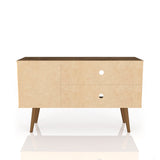 Liberty 42.52 TV Stand in Rustic Brown and Yellow by Manhattan Comfort at Eve Furniture