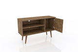 Liberty 42.52 TV Stand in Rustic Brown by Manhattan Comfort at Eve Furniture